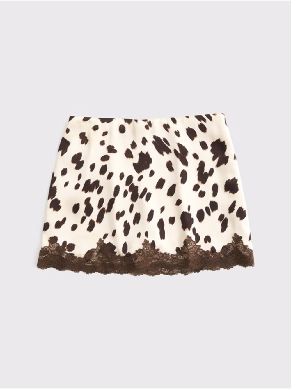 Abercrombie High Rise Lace & Satin Mini Skort